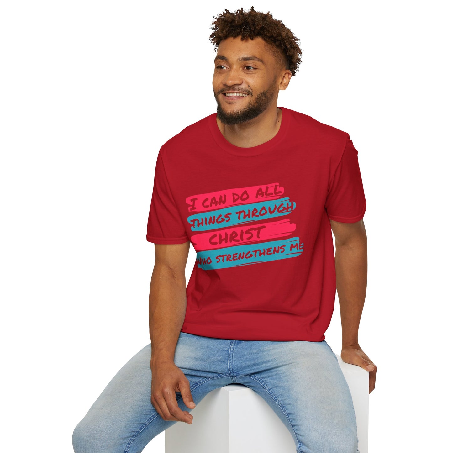 Unisex Softstyle T-Shirt - All things through Christ