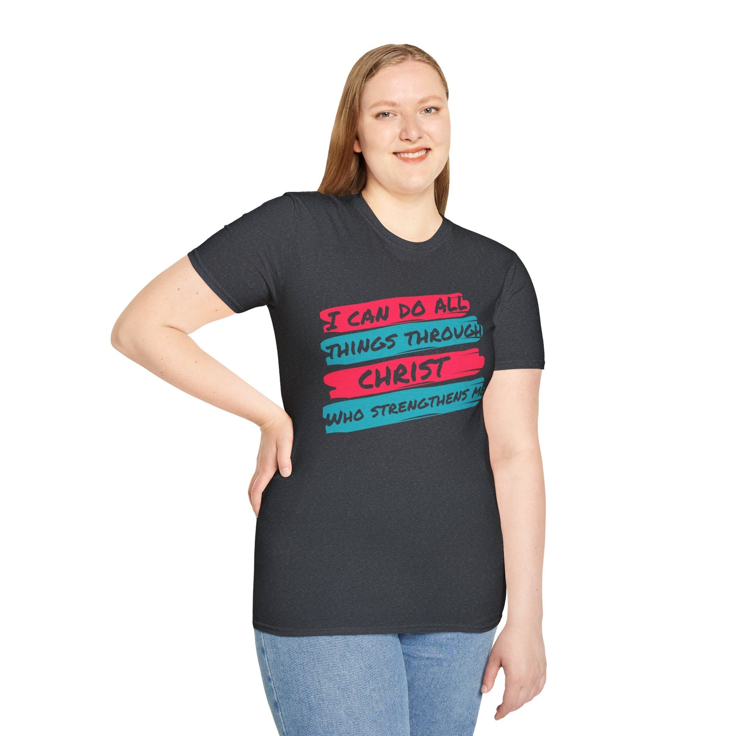 Unisex Softstyle T-Shirt - All things through Christ