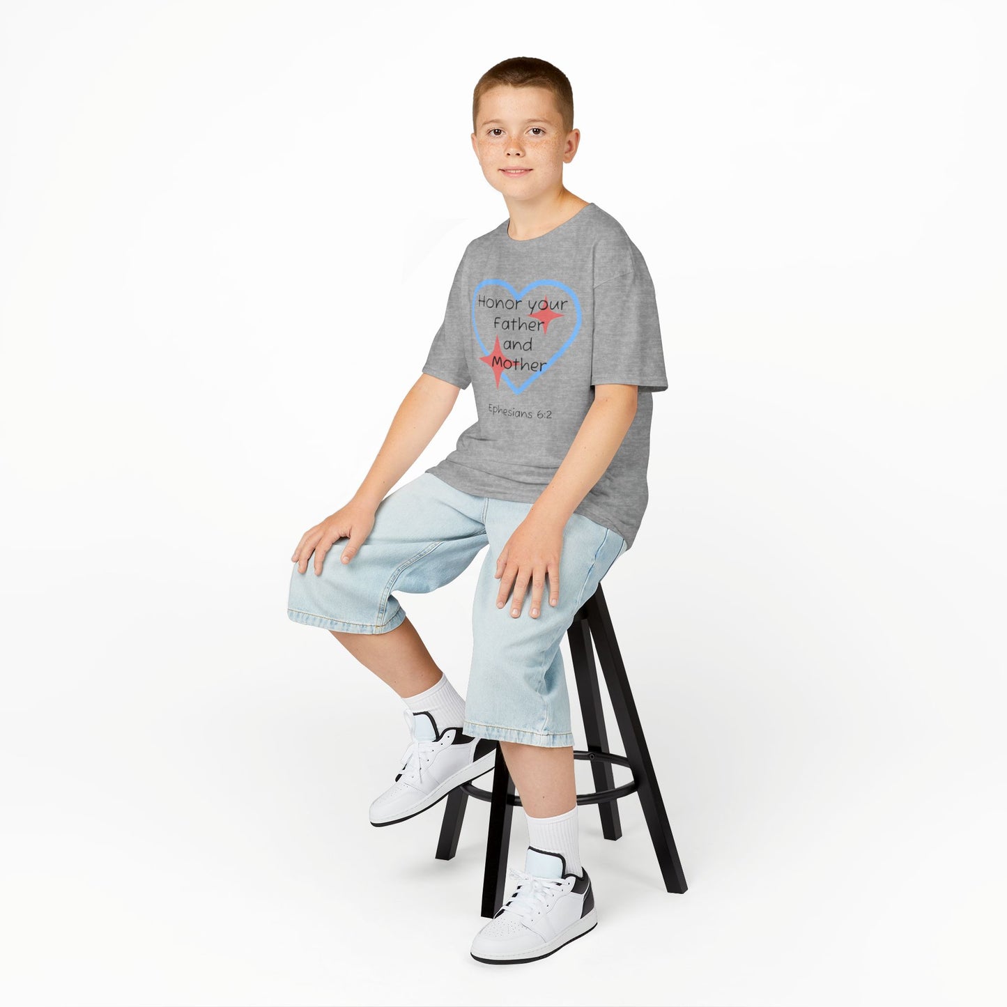 Kids Heavy Cotton™ Tee - Ephesians 6:2