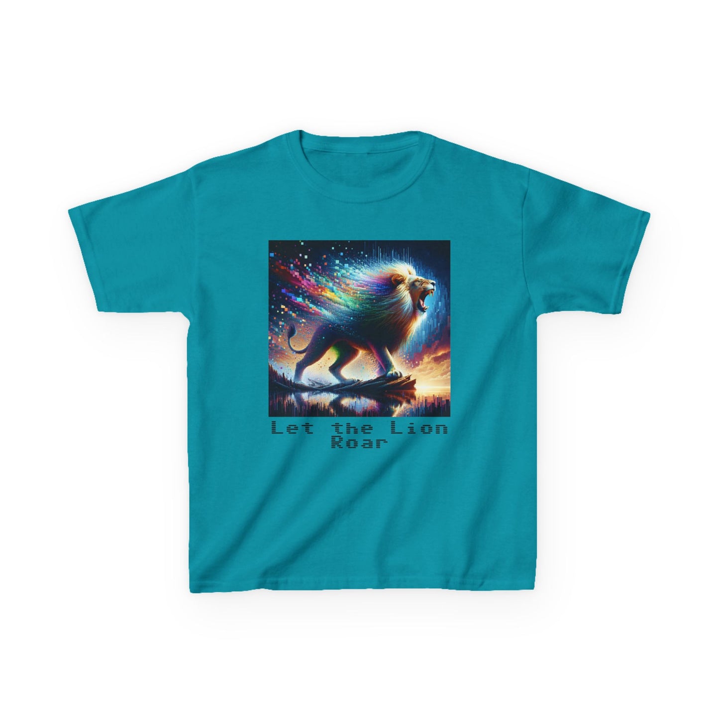 Kids Heavy Cotton™ Tee - Let the lion roar
