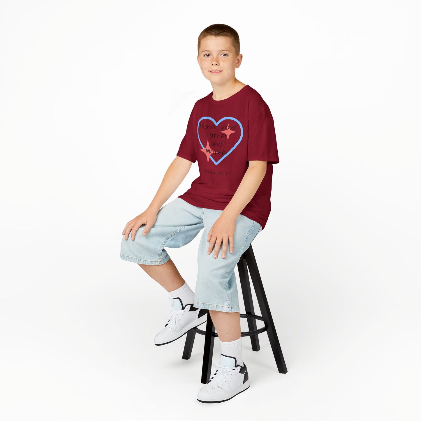 Kids Heavy Cotton™ Tee - Ephesians 6:2