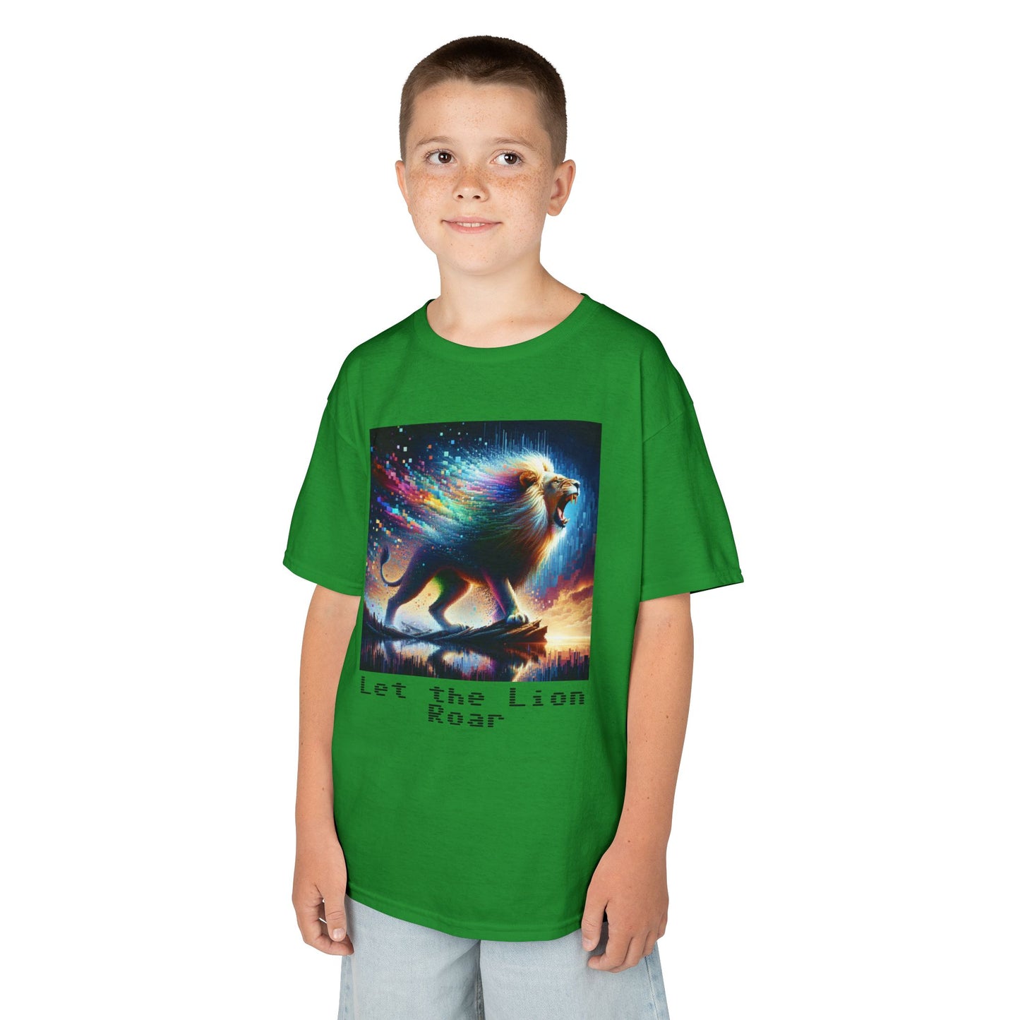 Kids Heavy Cotton™ Tee - Let the lion roar