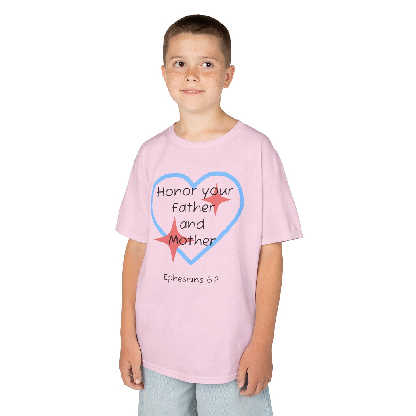 Kids Heavy Cotton™ Tee - Ephesians 6:2