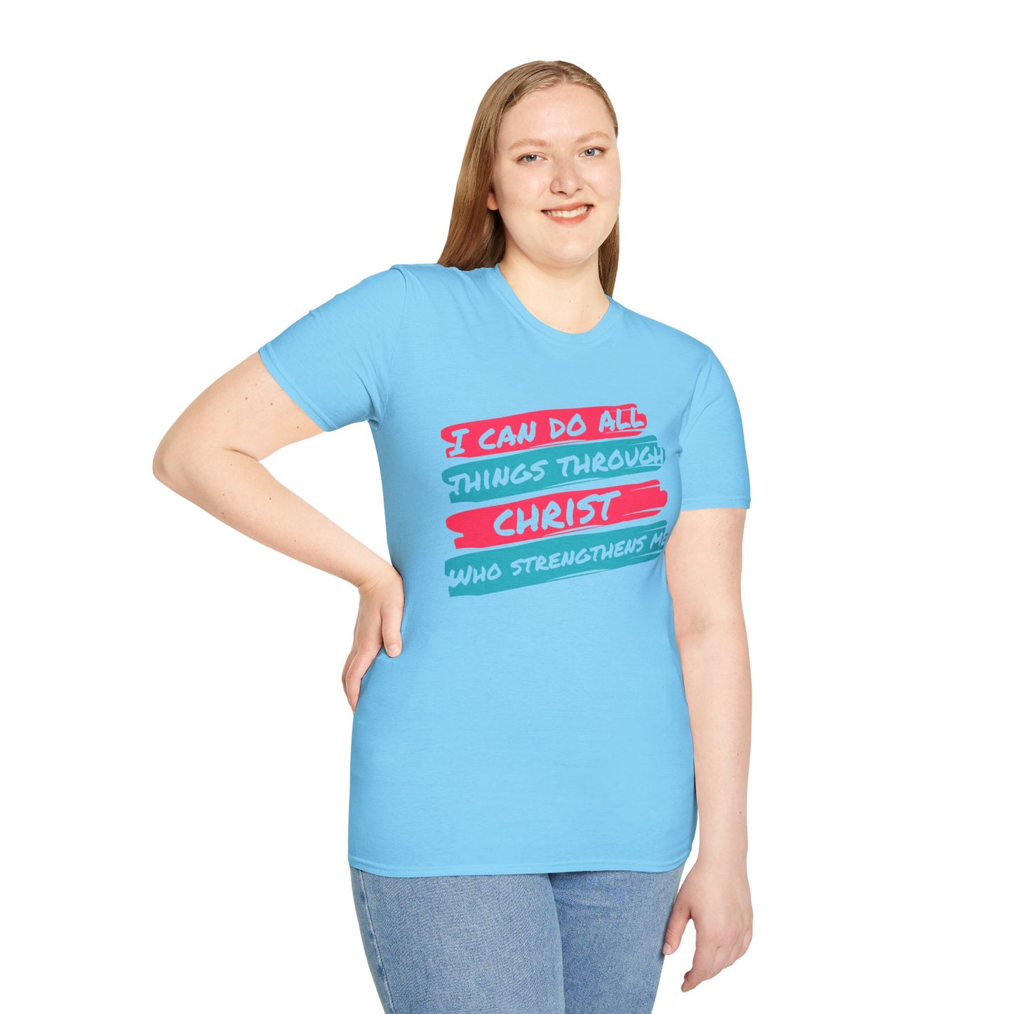 Unisex Softstyle T-Shirt - All things through Christ