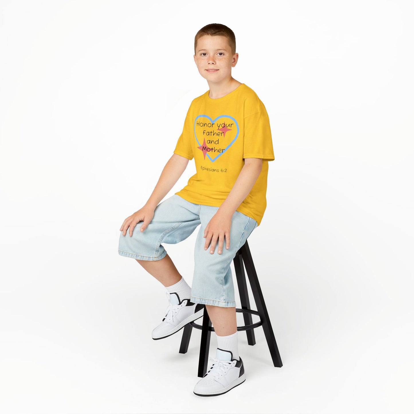 Kids Heavy Cotton™ Tee - Ephesians 6:2