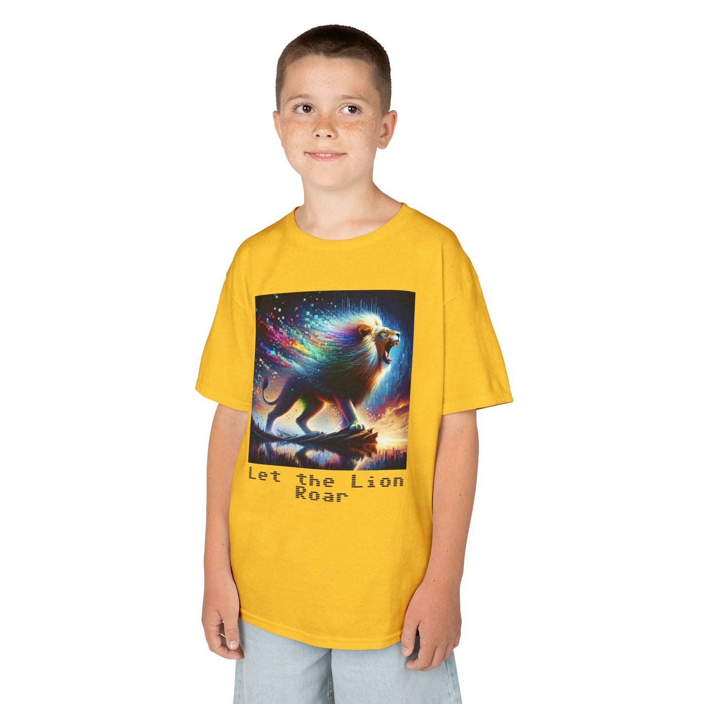 Kids Heavy Cotton™ Tee - Let the lion roar
