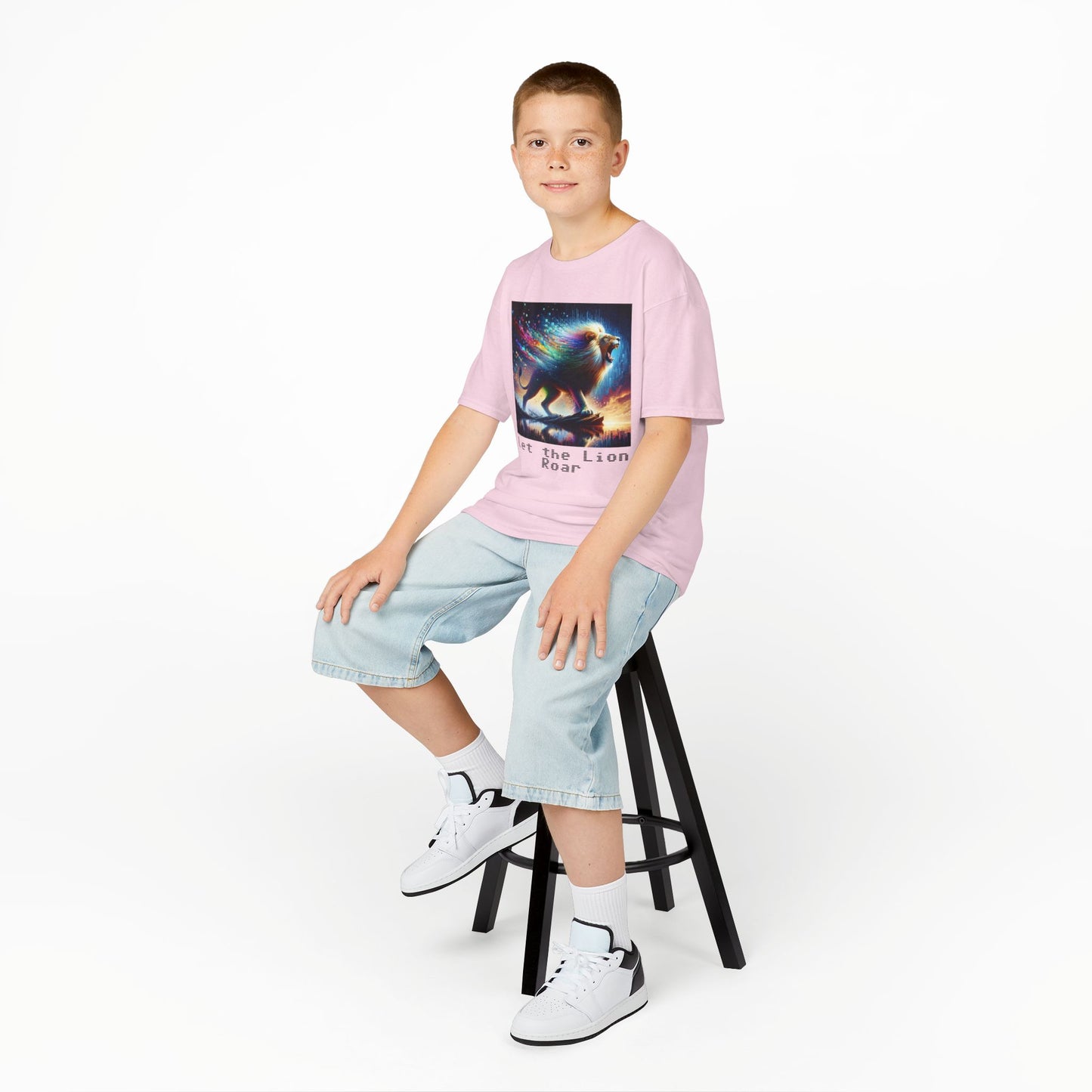 Kids Heavy Cotton™ Tee - Let the lion roar