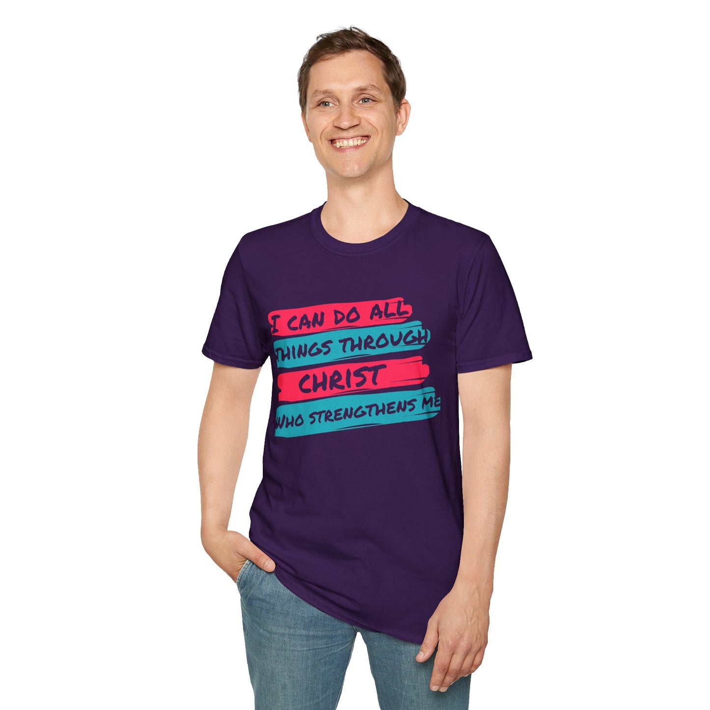 Unisex Softstyle T-Shirt - All things through Christ