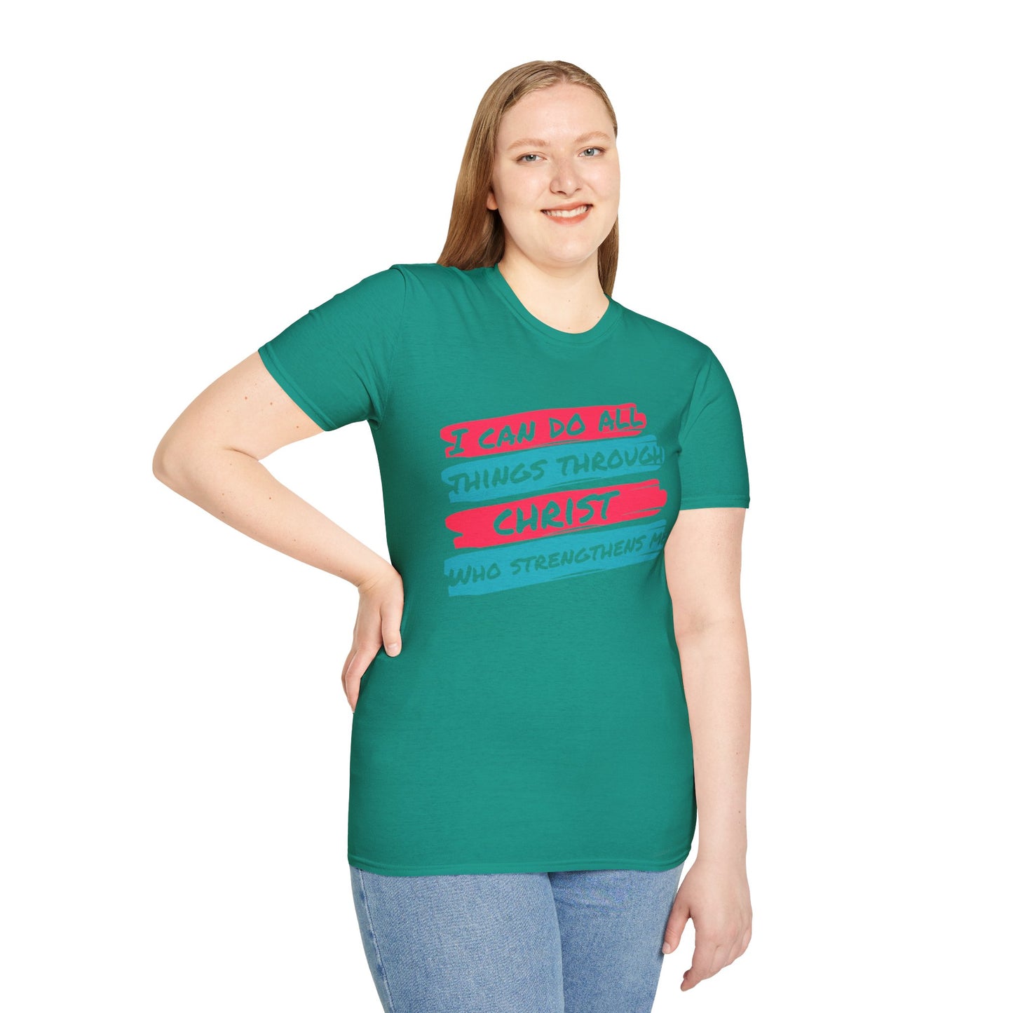 Unisex Softstyle T-Shirt - All things through Christ
