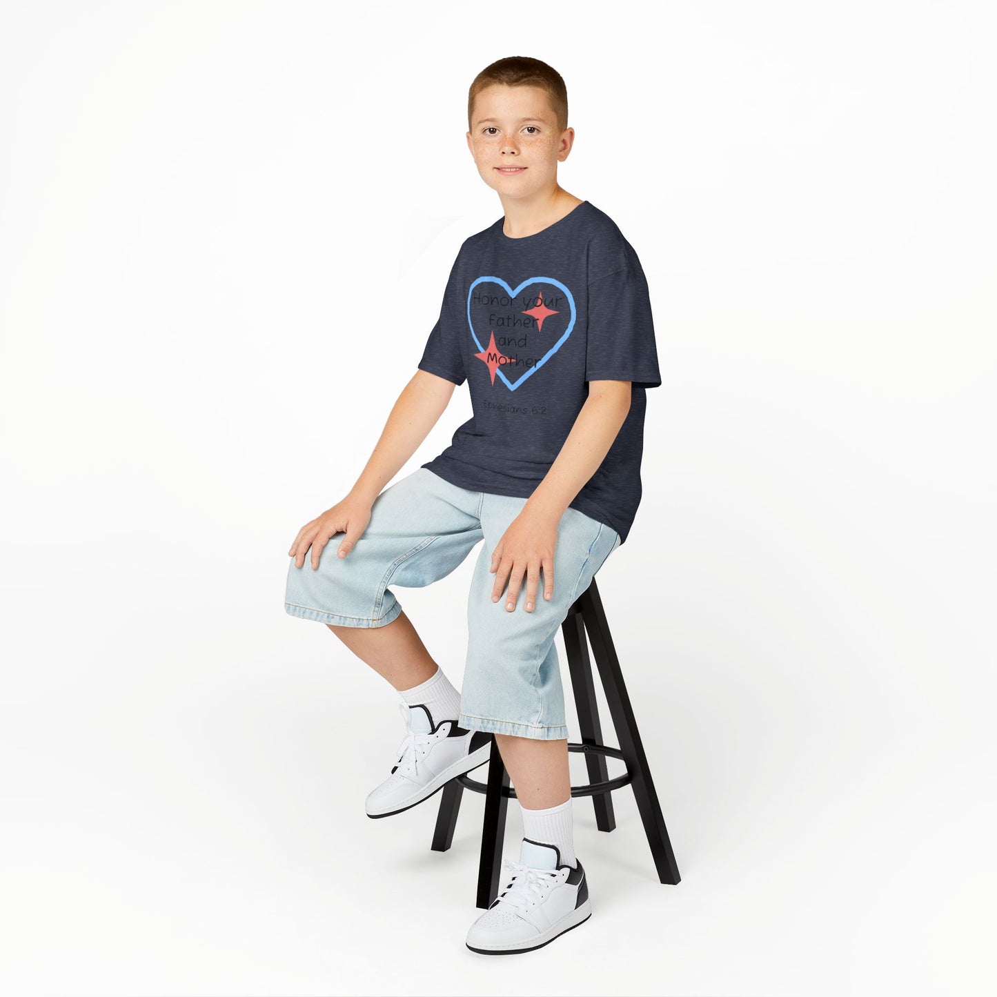 Kids Heavy Cotton™ Tee - Ephesians 6:2