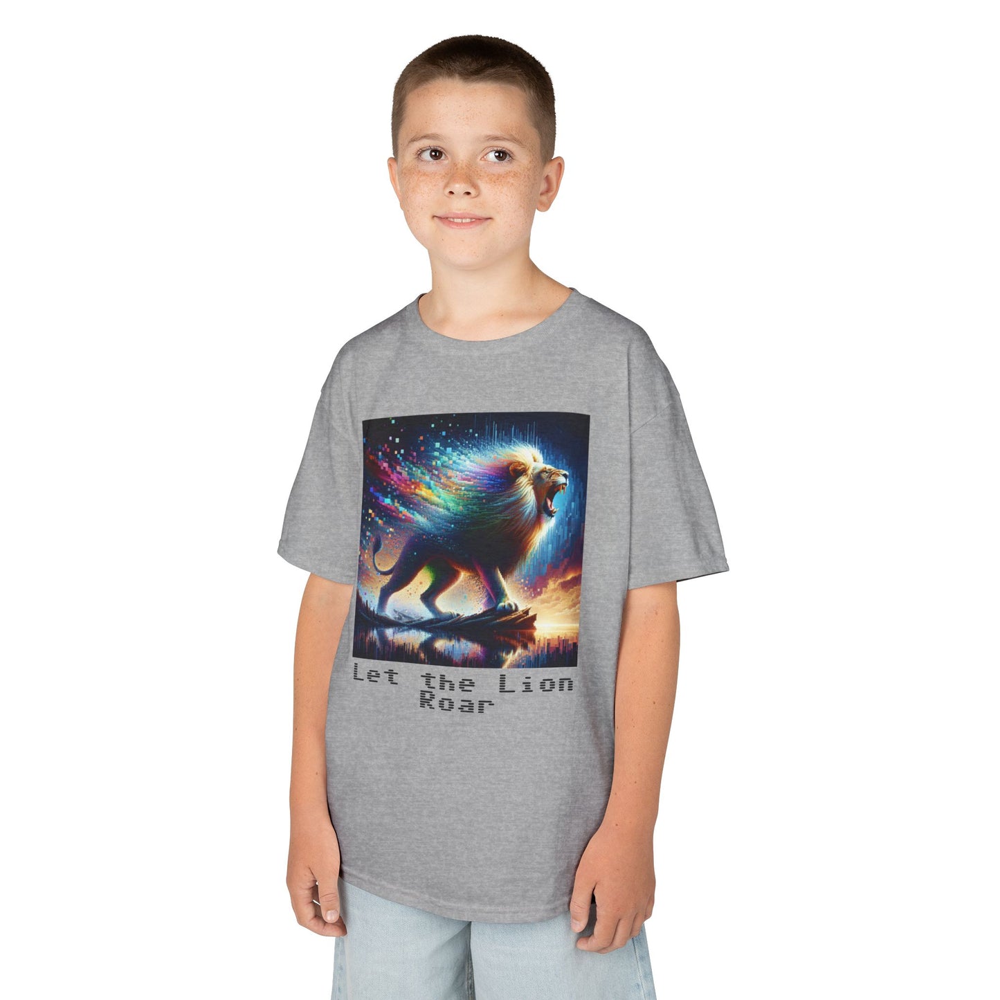 Kids Heavy Cotton™ Tee - Let the lion roar