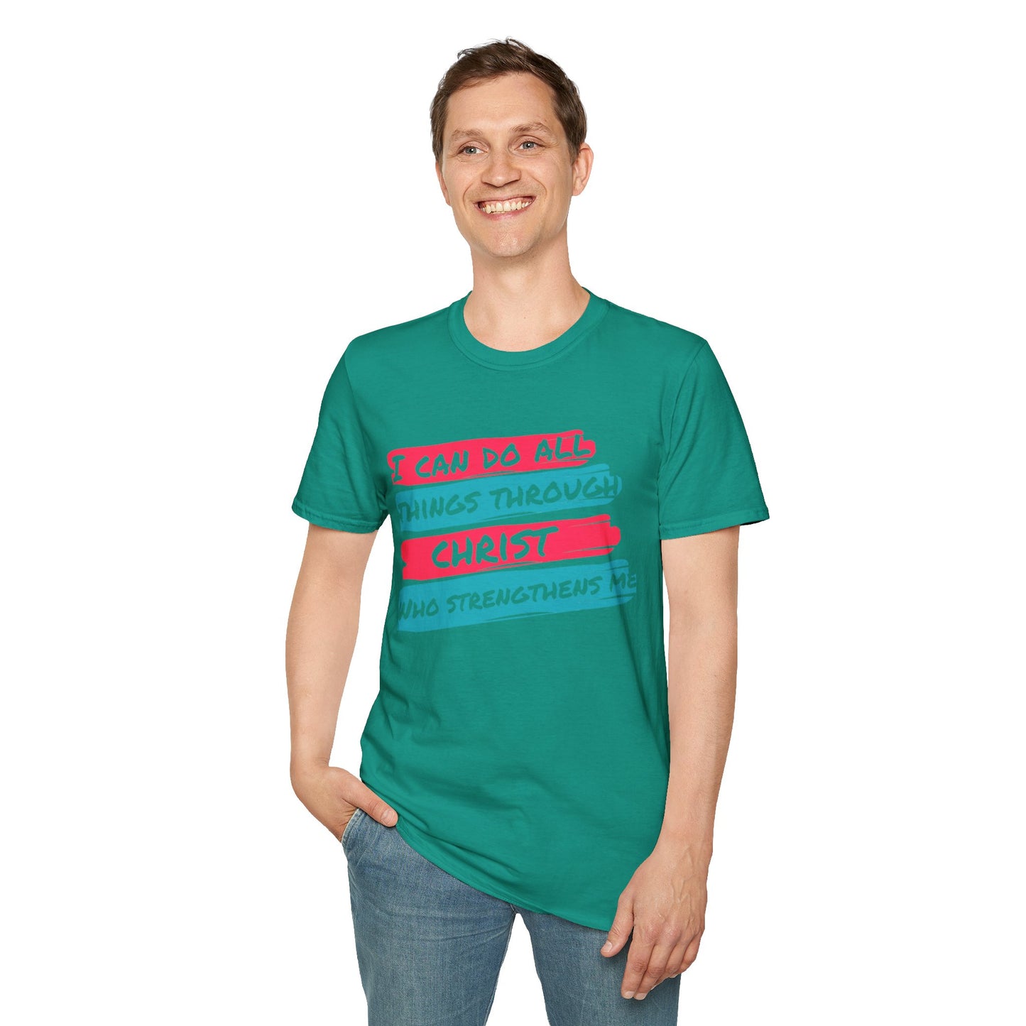 Unisex Softstyle T-Shirt - All things through Christ