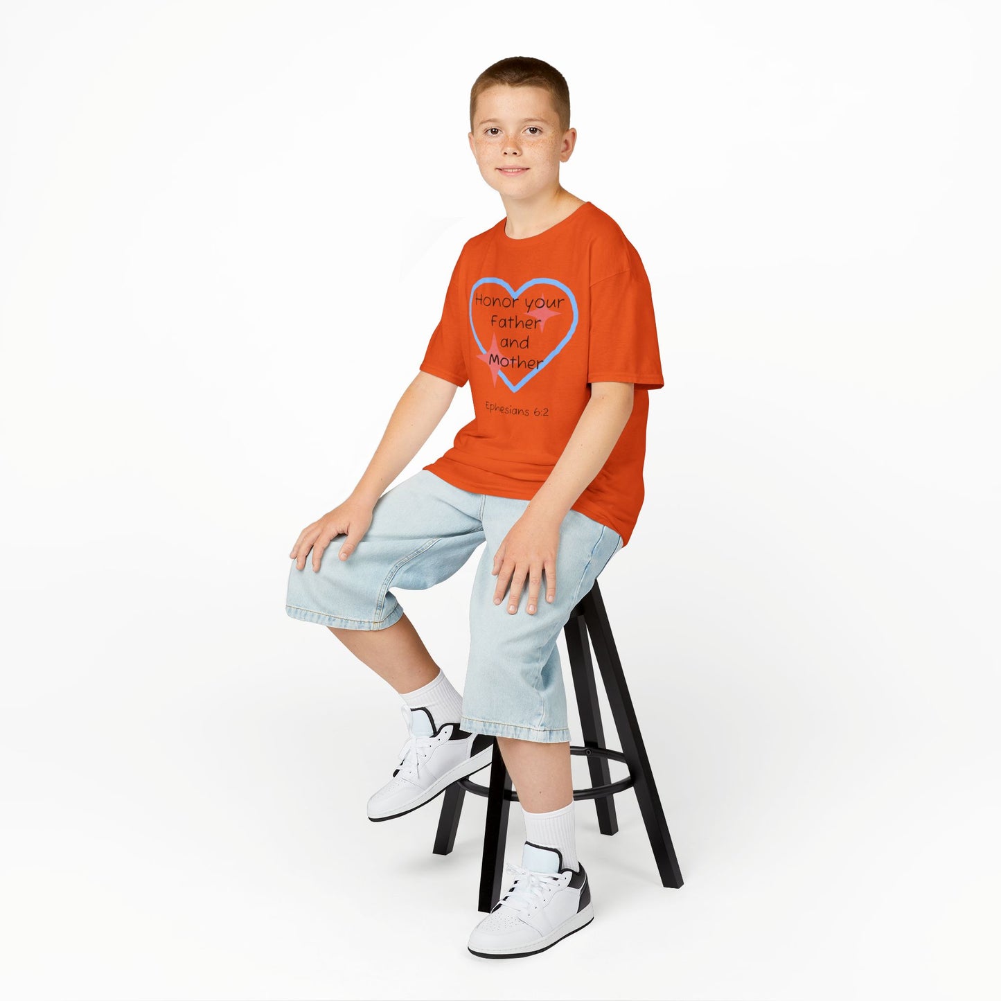 Kids Heavy Cotton™ Tee - Ephesians 6:2