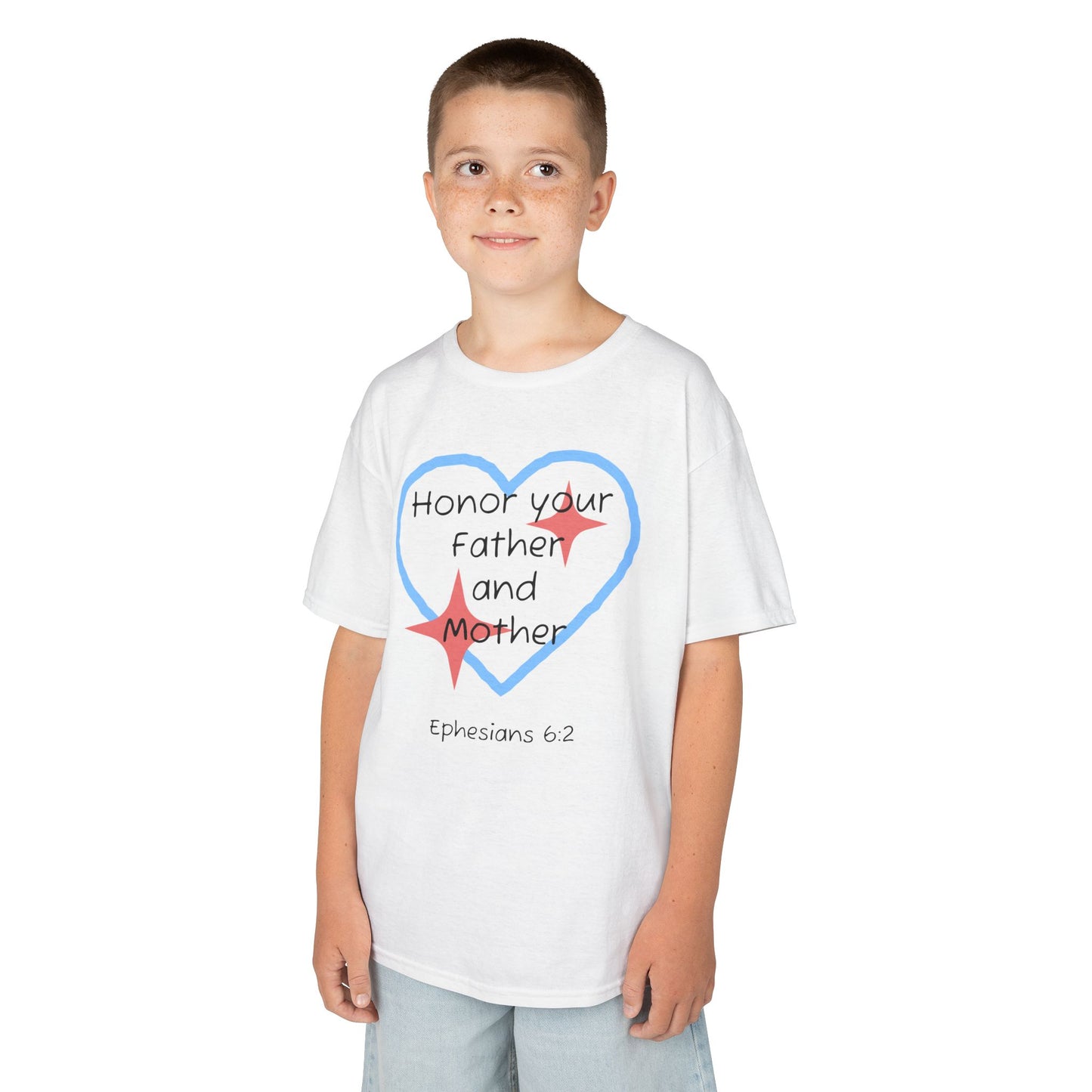 Kids Heavy Cotton™ Tee - Ephesians 6:2