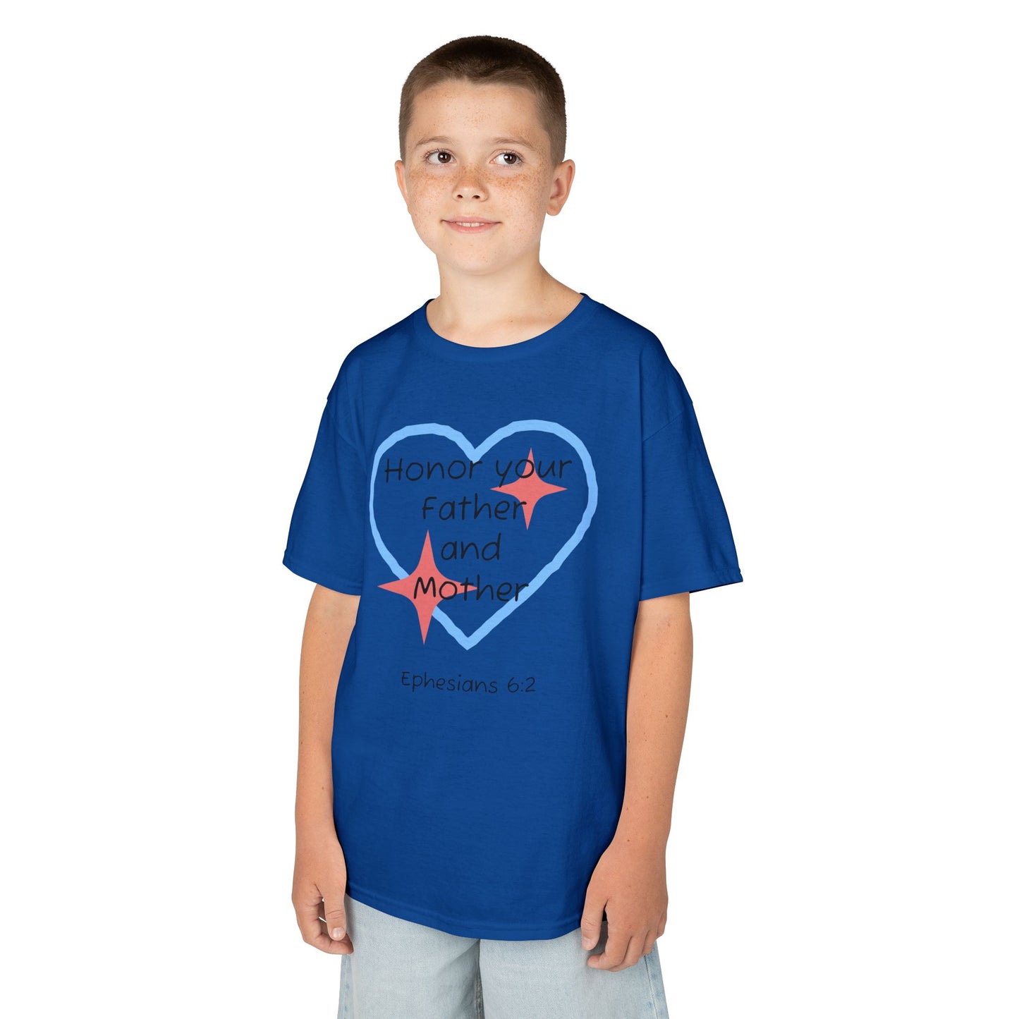 Kids Heavy Cotton™ Tee - Ephesians 6:2