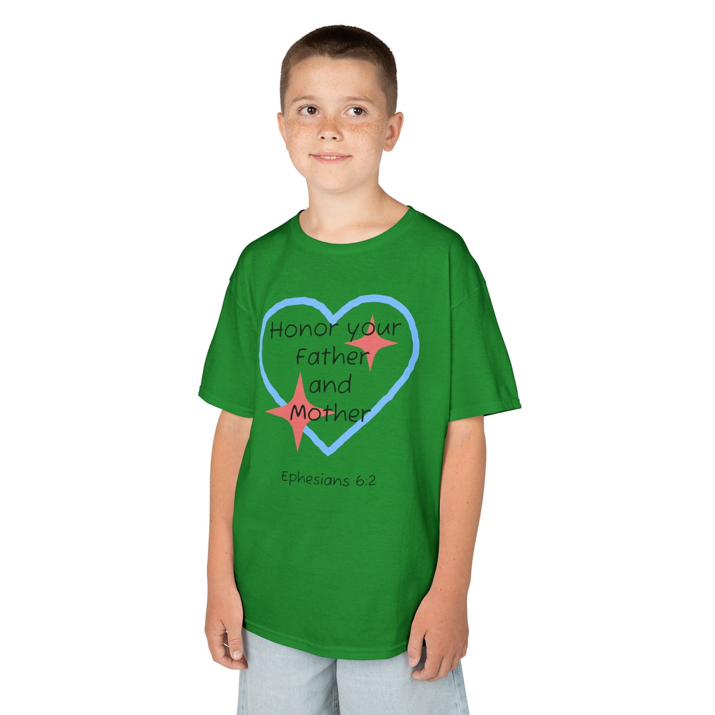 Kids Heavy Cotton™ Tee - Ephesians 6:2