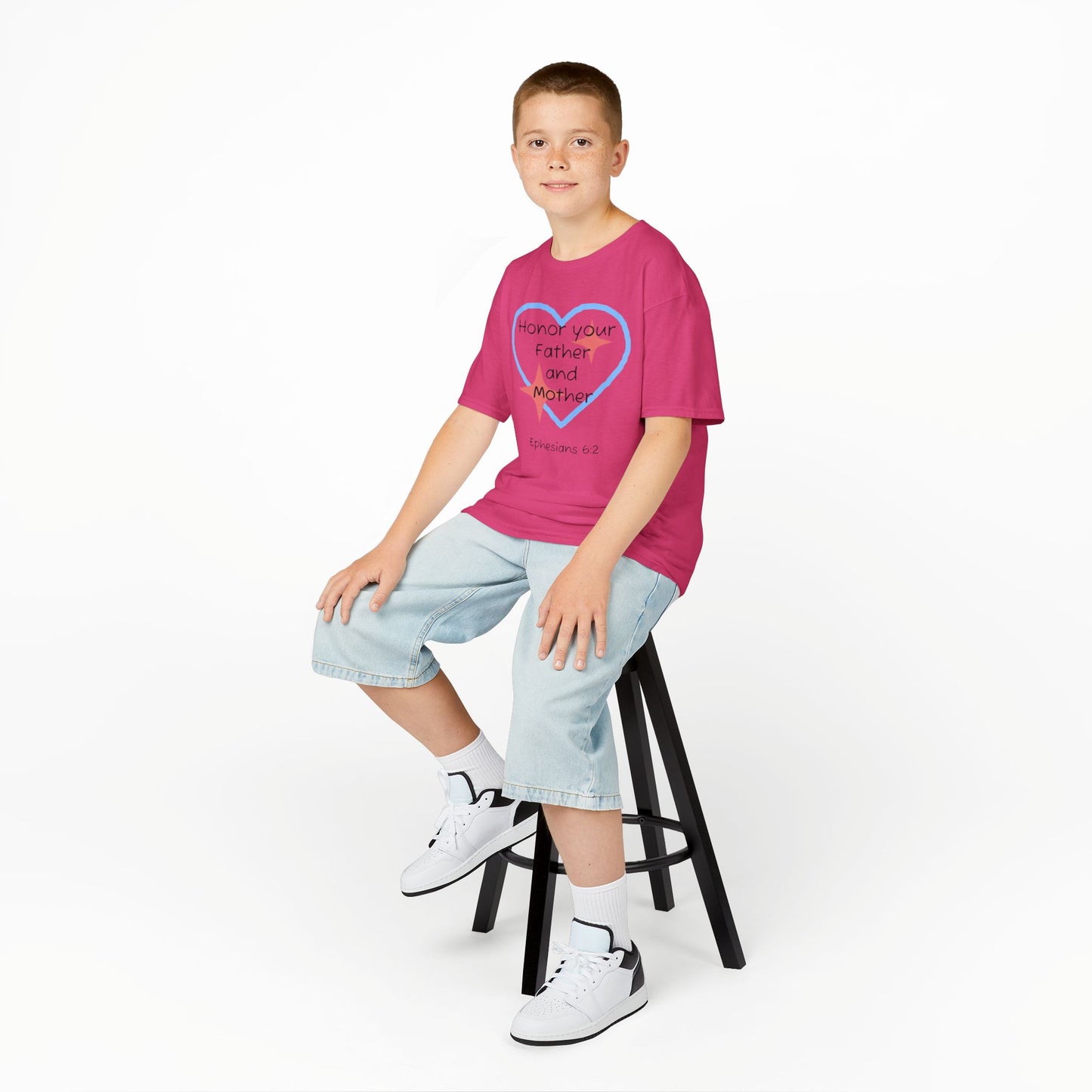 Kids Heavy Cotton™ Tee - Ephesians 6:2