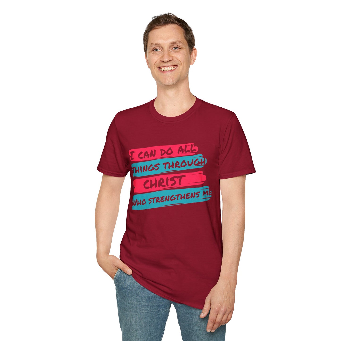 Unisex Softstyle T-Shirt - All things through Christ
