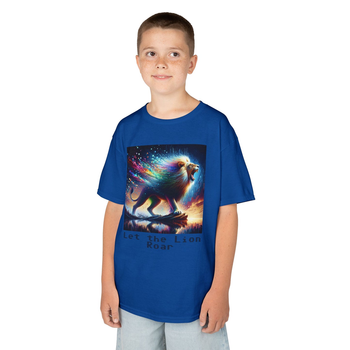 Kids Heavy Cotton™ Tee - Let the lion roar