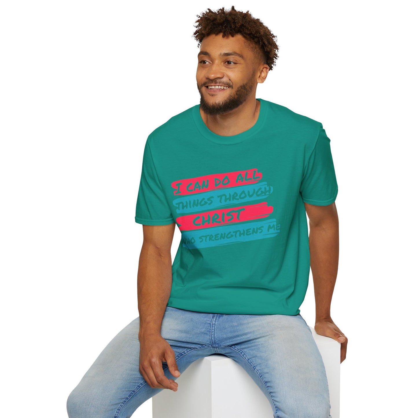 Unisex Softstyle T-Shirt - All things through Christ