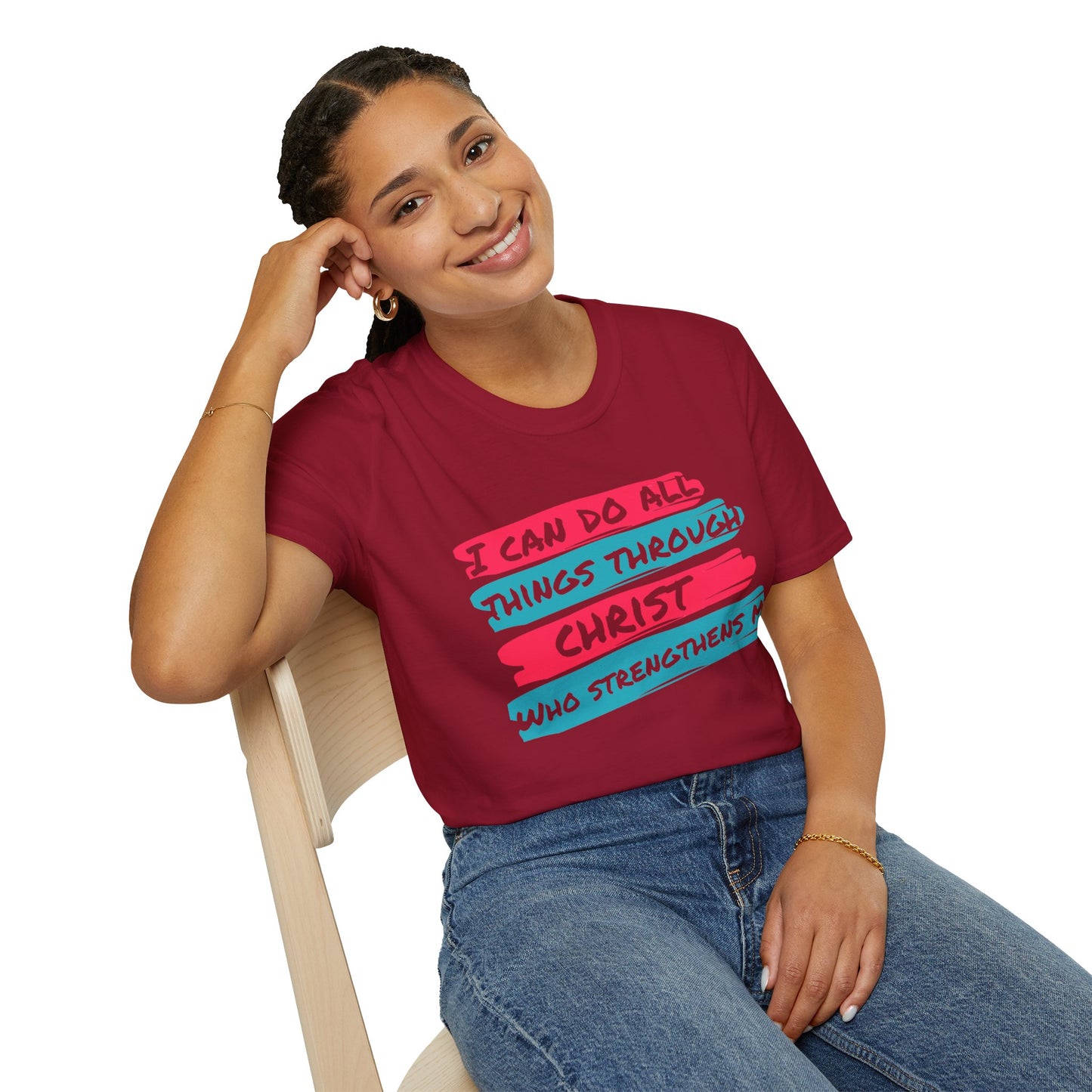 Unisex Softstyle T-Shirt - All things through Christ