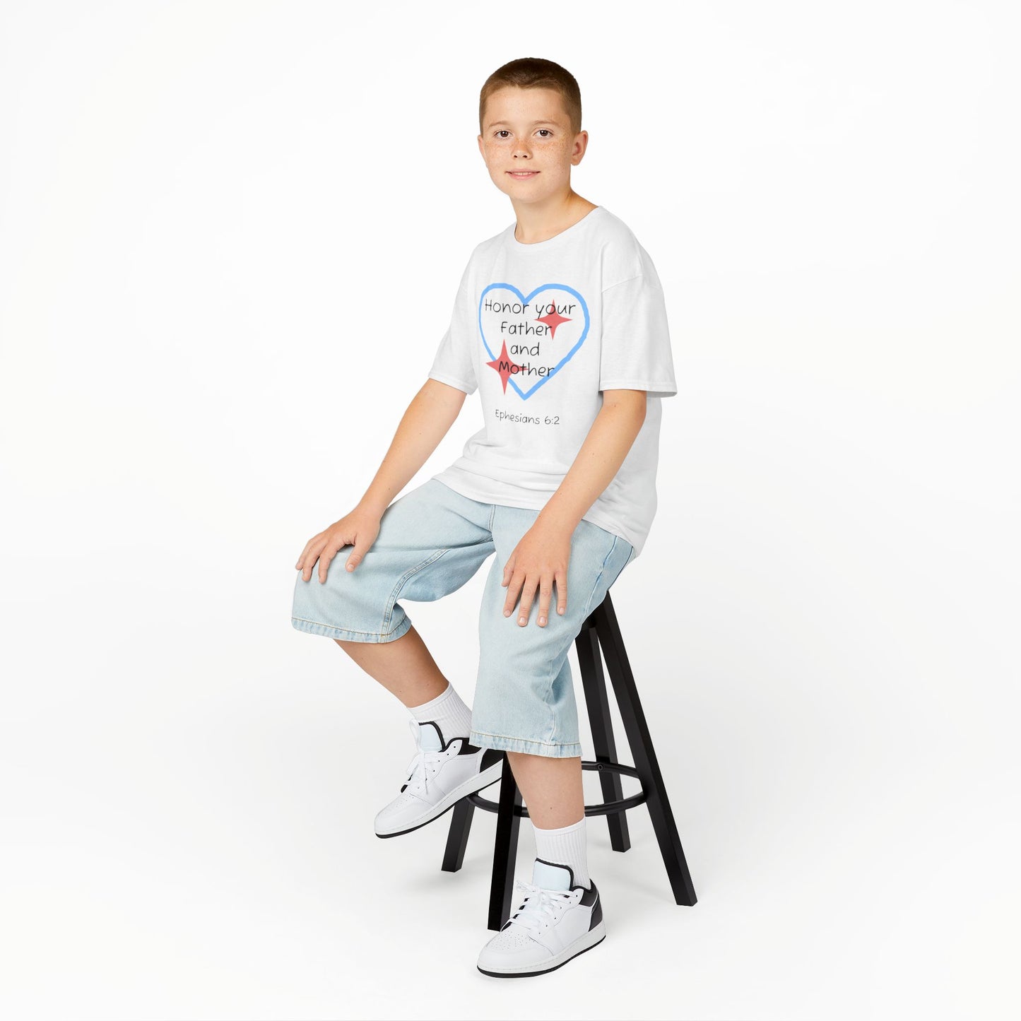 Kids Heavy Cotton™ Tee - Ephesians 6:2