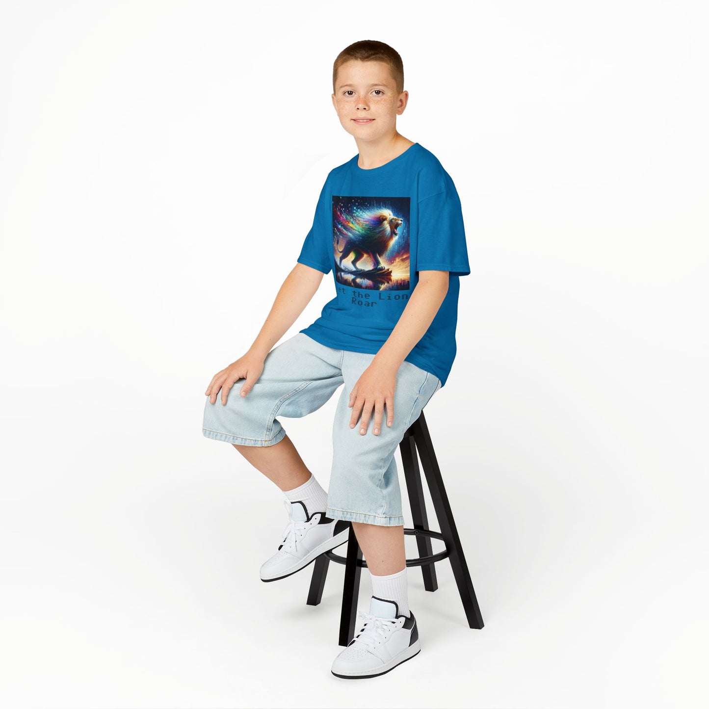 Kids Heavy Cotton™ Tee - Let the lion roar