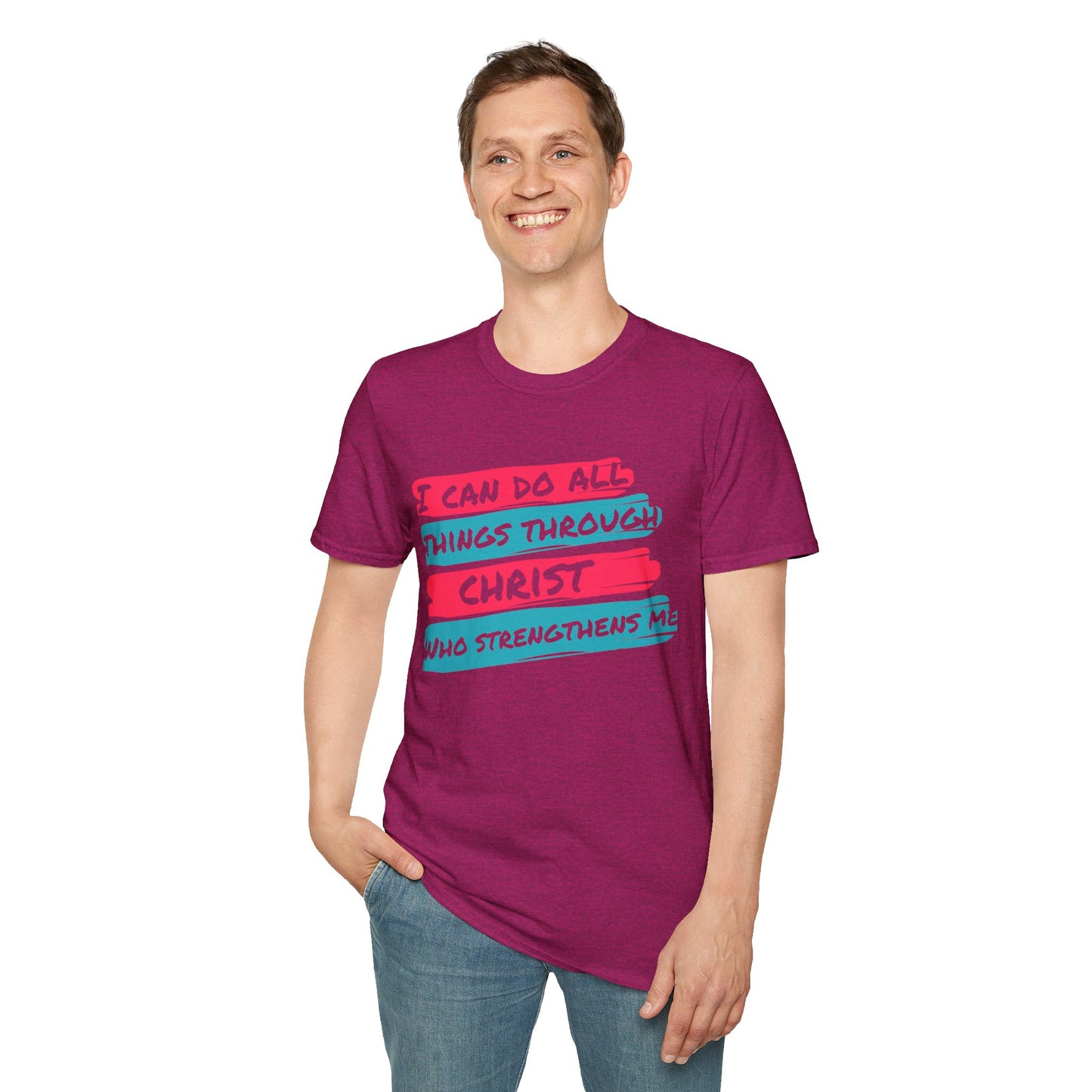 Unisex Softstyle T-Shirt - All things through Christ