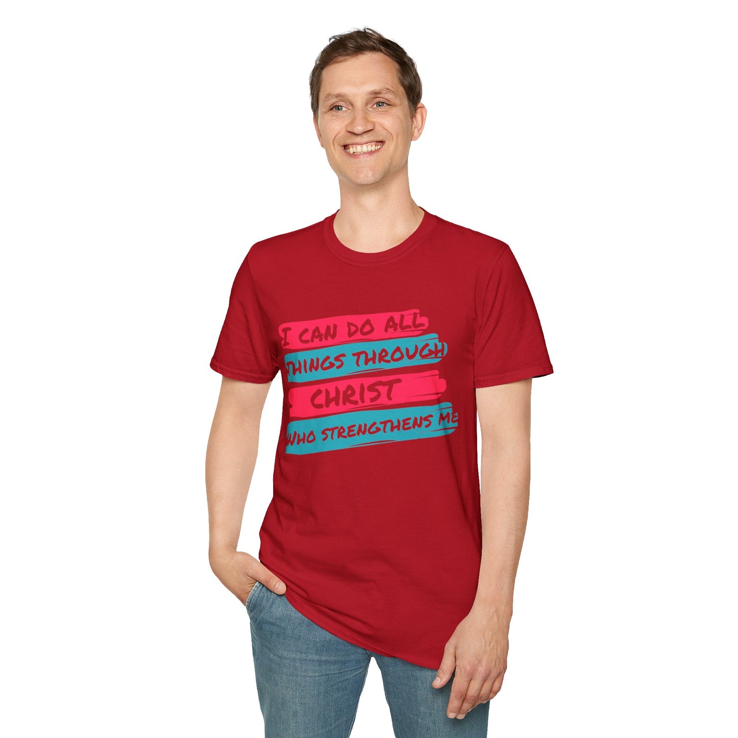 Unisex Softstyle T-Shirt - All things through Christ