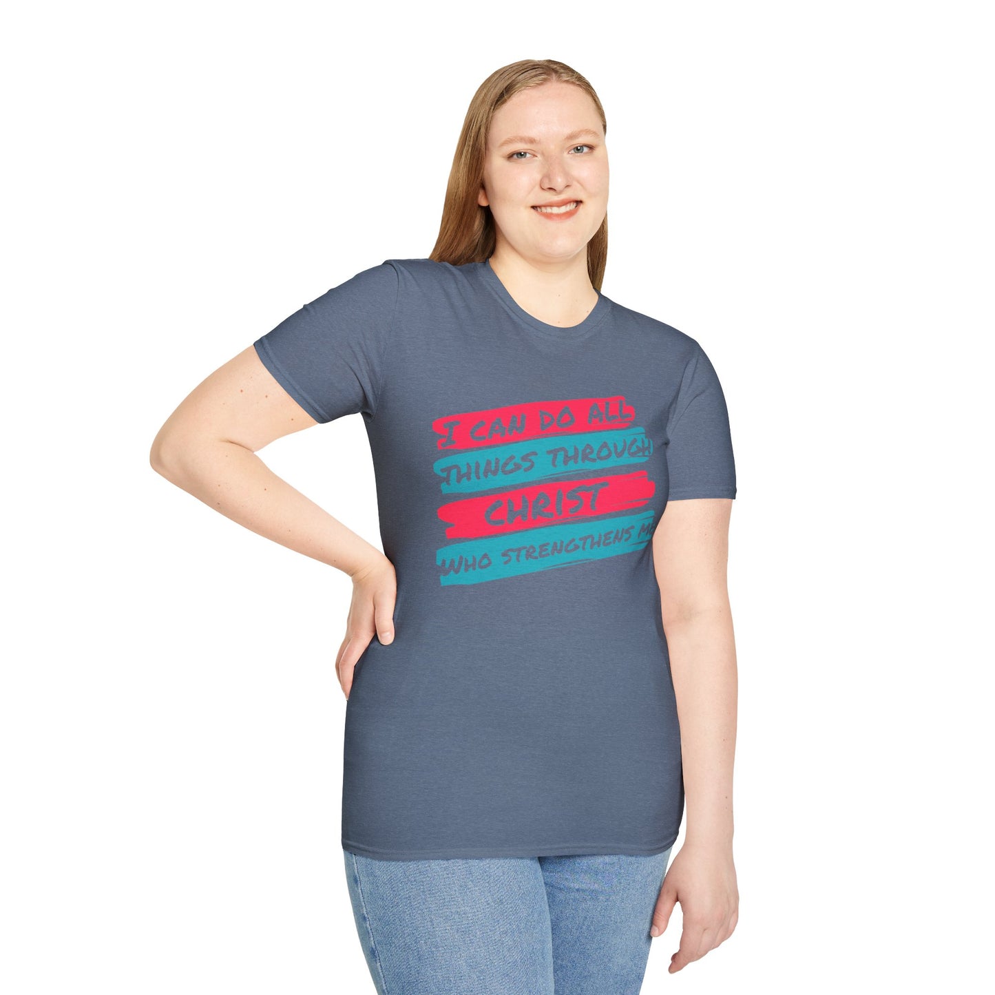 Unisex Softstyle T-Shirt - All things through Christ