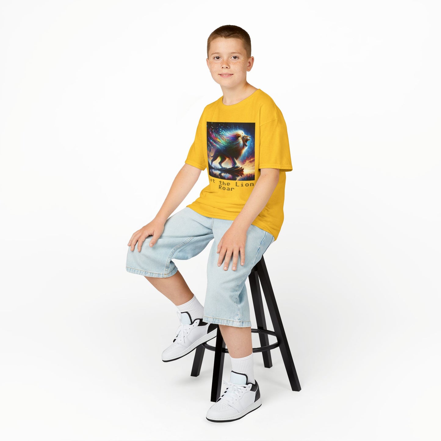 Kids Heavy Cotton™ Tee - Let the lion roar