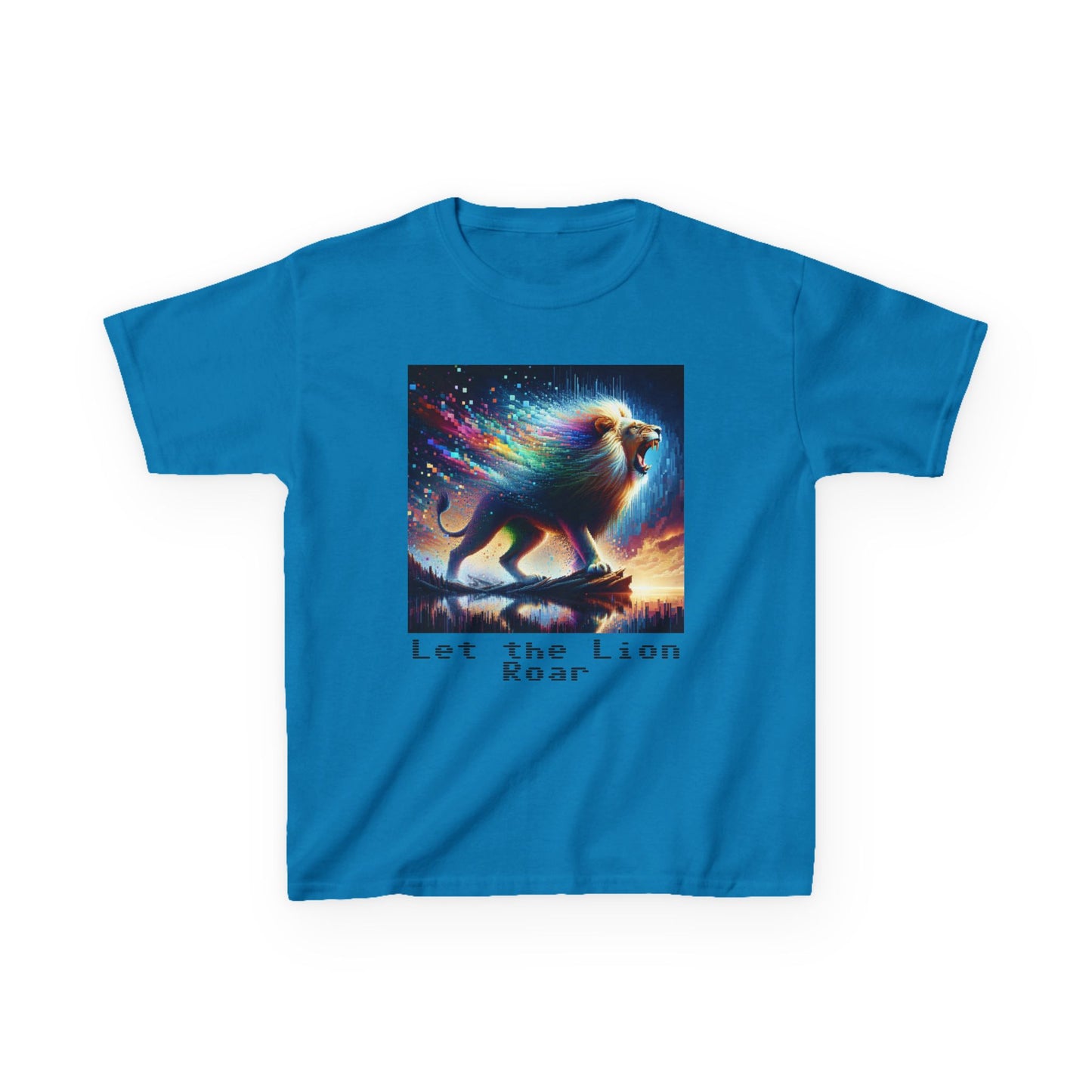 Kids Heavy Cotton™ Tee - Let the lion roar