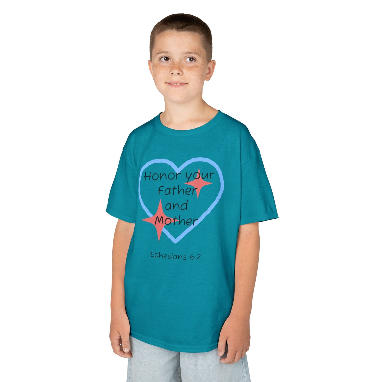 Kids Heavy Cotton™ Tee - Ephesians 6:2