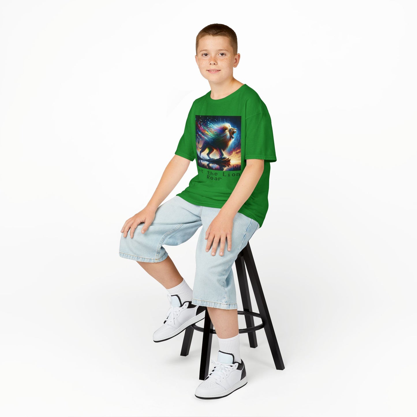 Kids Heavy Cotton™ Tee - Let the lion roar