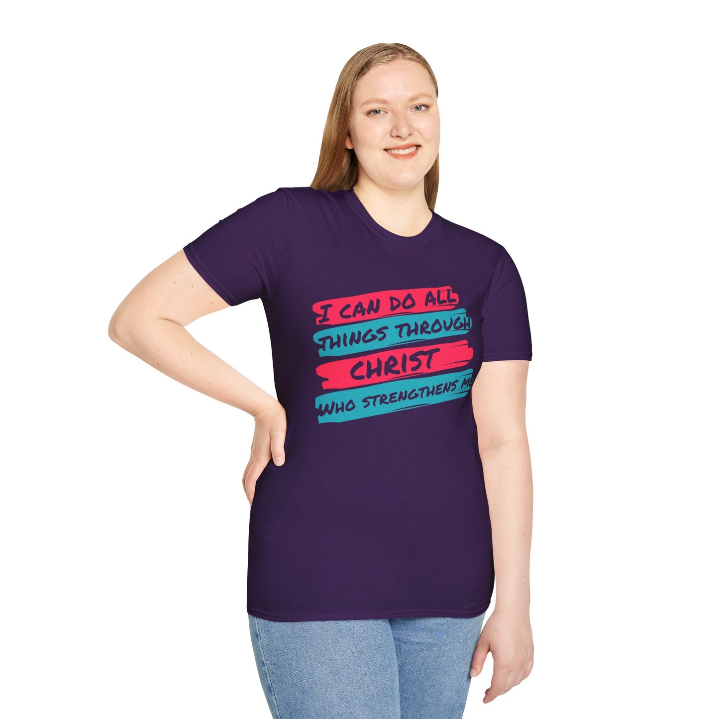 Unisex Softstyle T-Shirt - All things through Christ