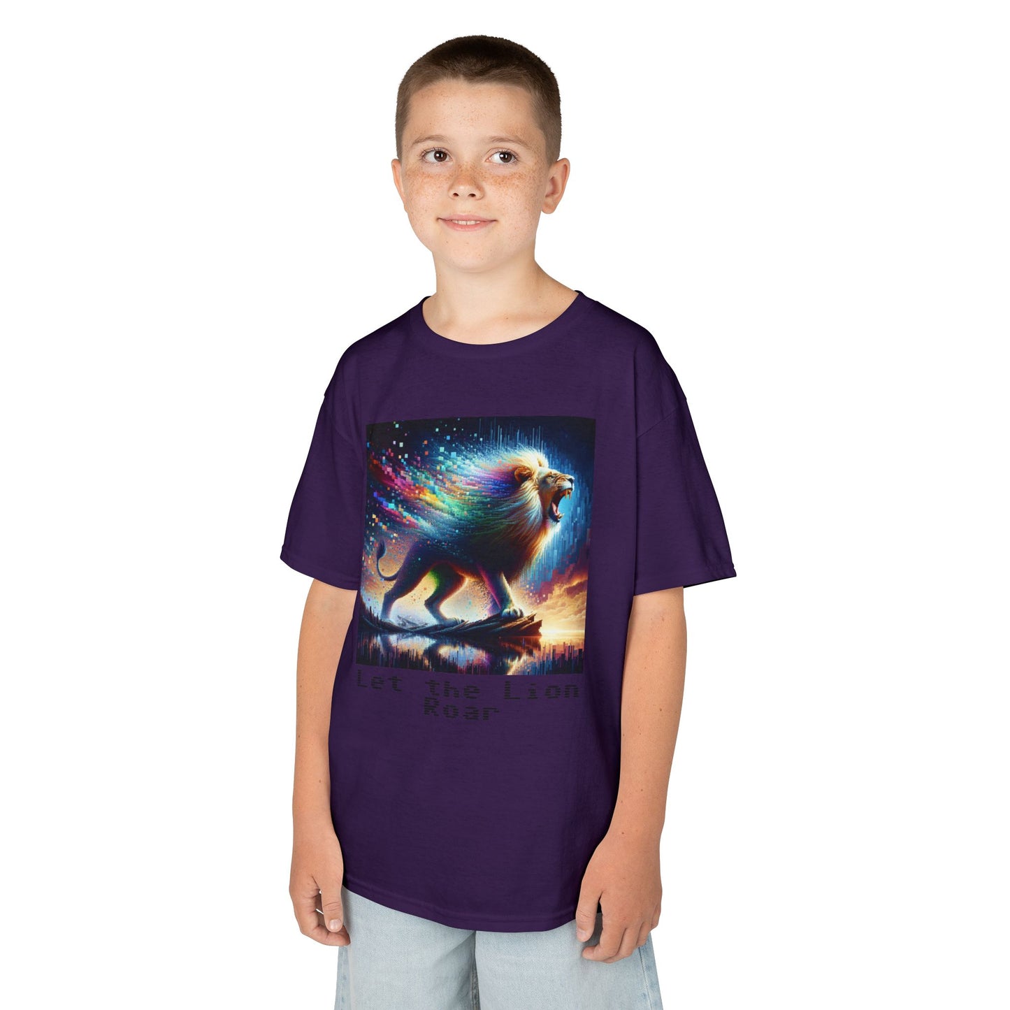Kids Heavy Cotton™ Tee - Let the lion roar