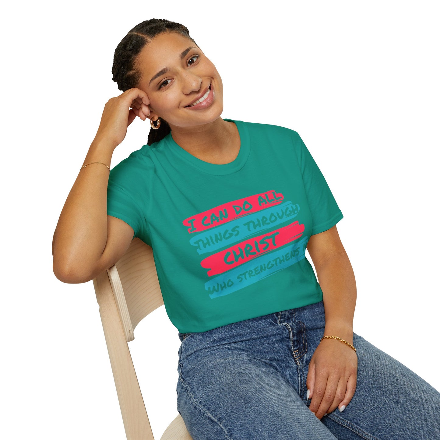 Unisex Softstyle T-Shirt - All things through Christ
