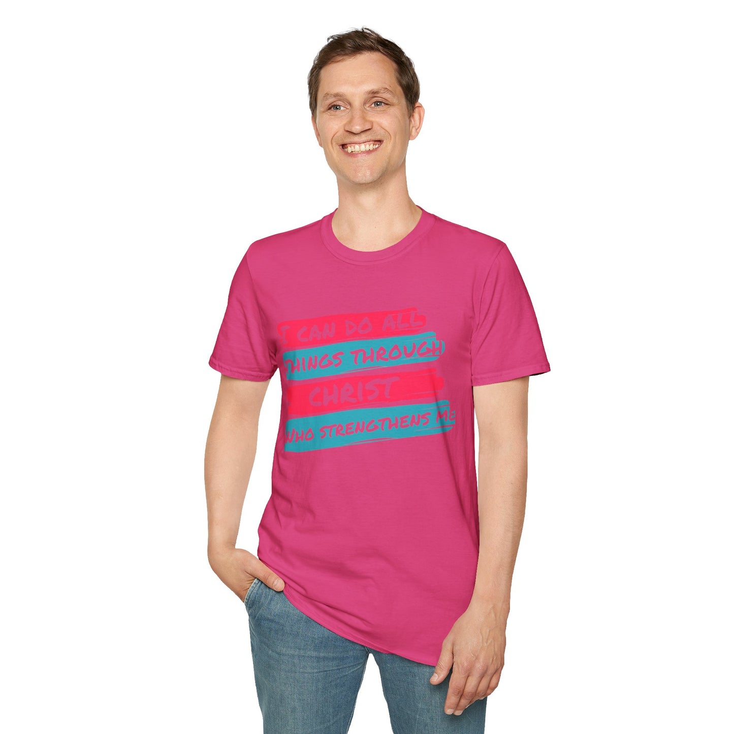 Unisex Softstyle T-Shirt - All things through Christ