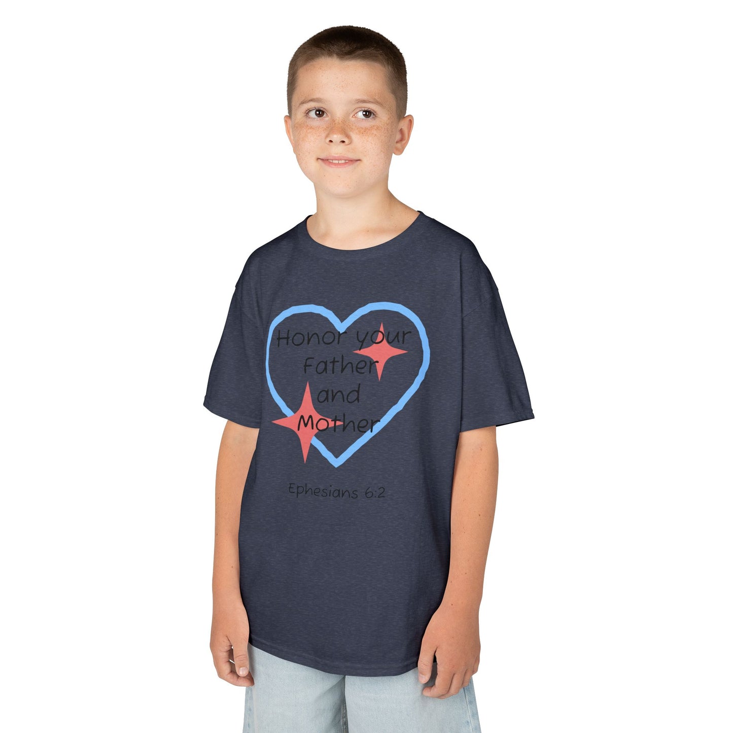 Kids Heavy Cotton™ Tee - Ephesians 6:2