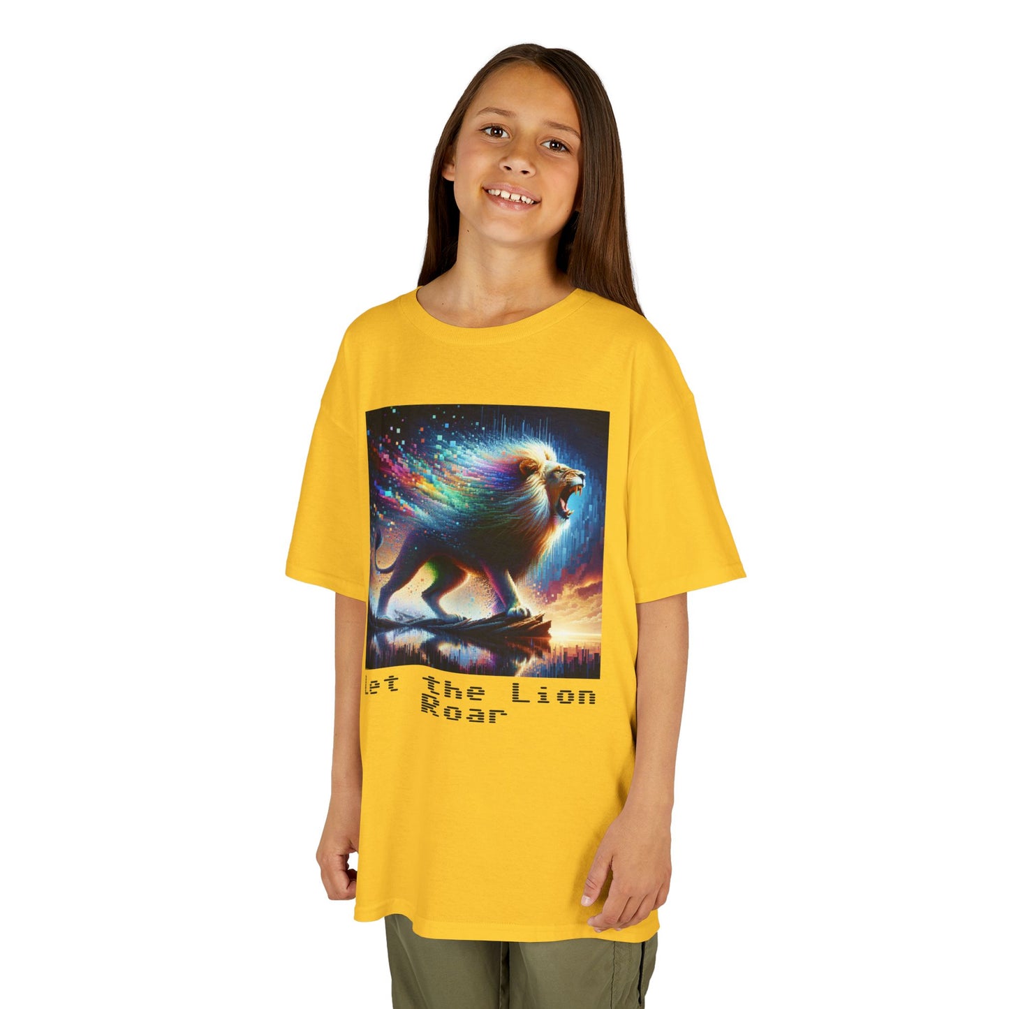 Kids Heavy Cotton™ Tee - Let the lion roar