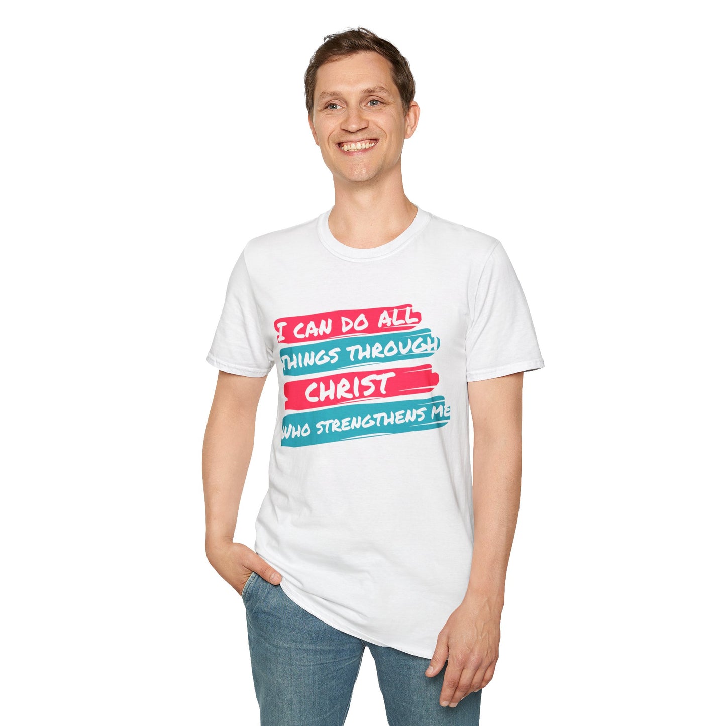 Unisex Softstyle T-Shirt - All things through Christ