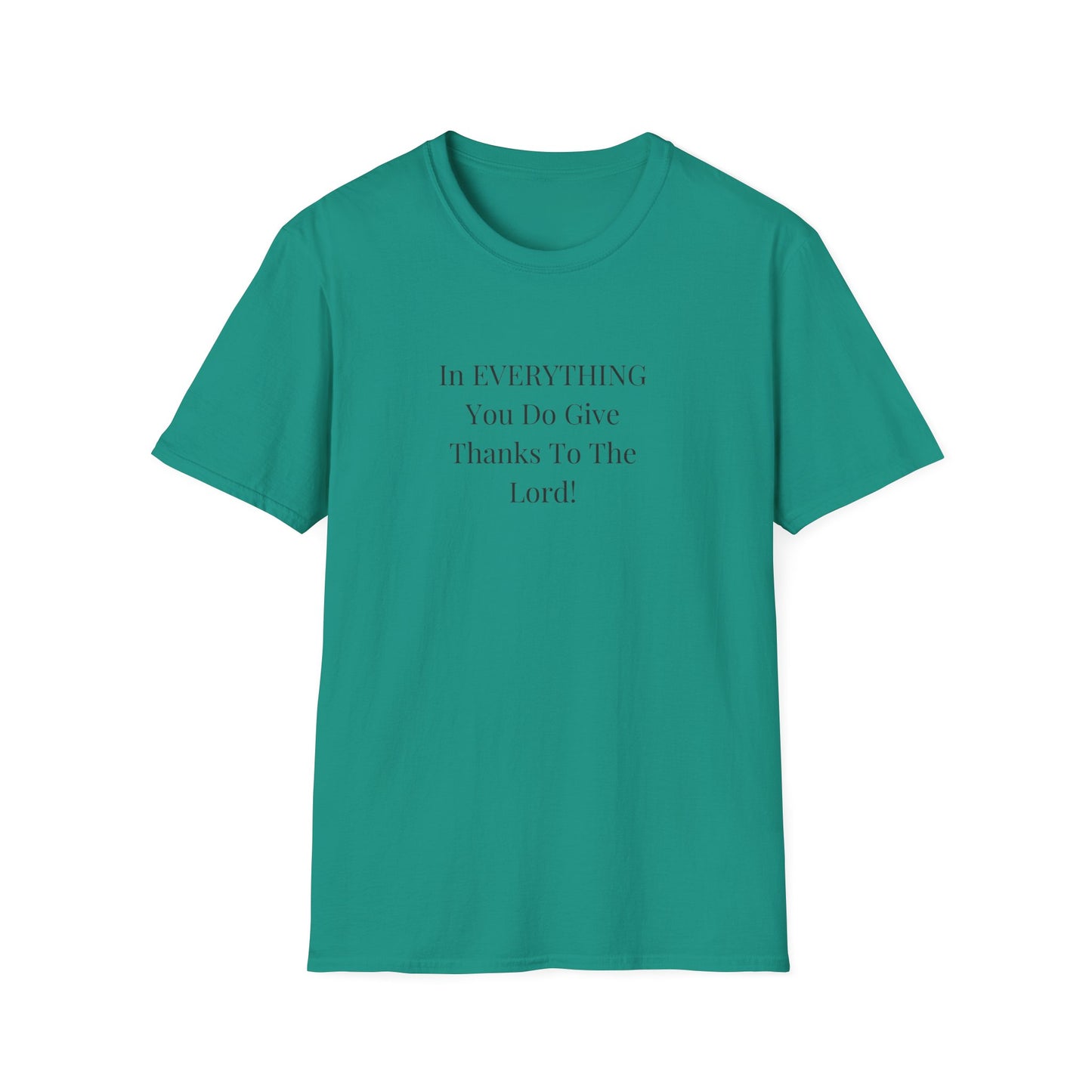 Unisex Softstyle T-Shirt - Give thanks to the Lord