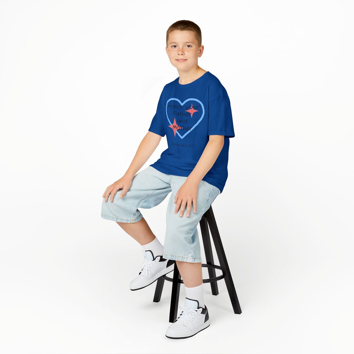 Kids Heavy Cotton™ Tee - Ephesians 6:2