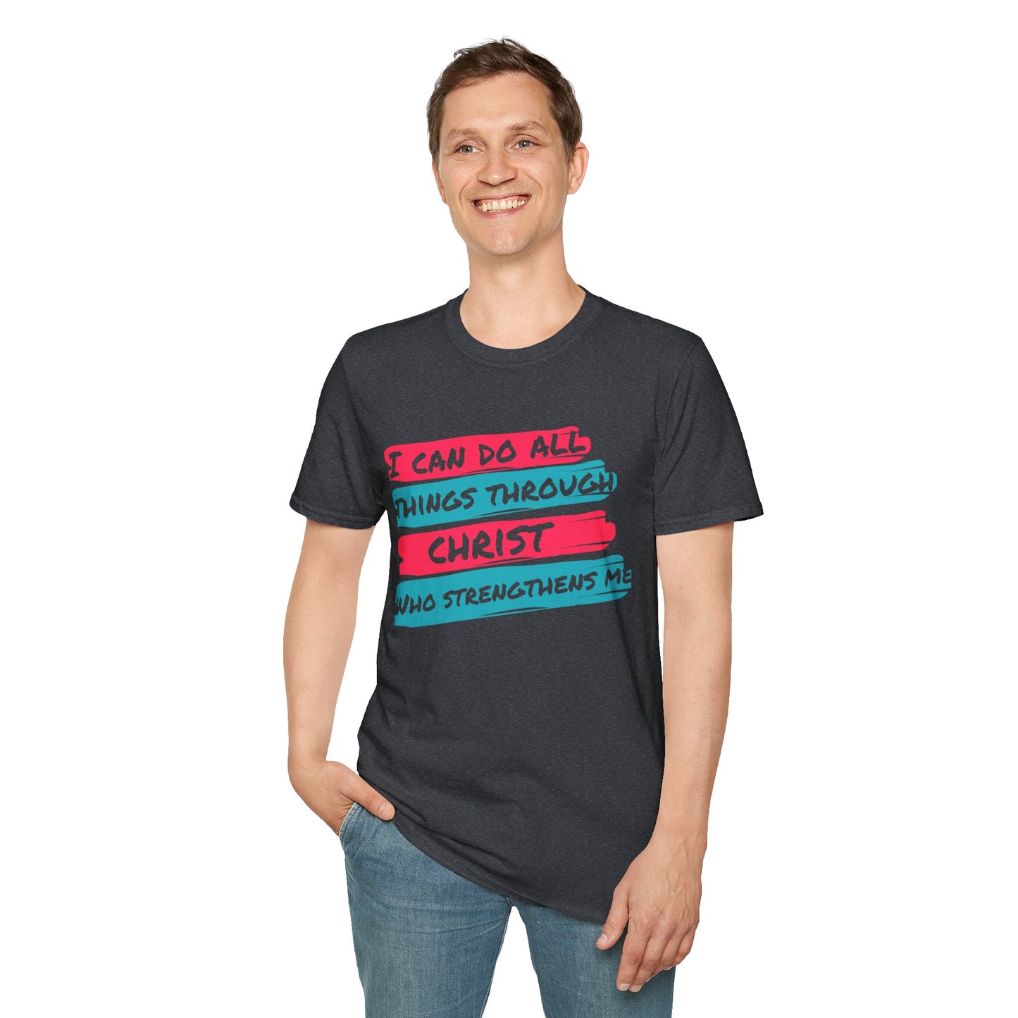 Unisex Softstyle T-Shirt - All things through Christ