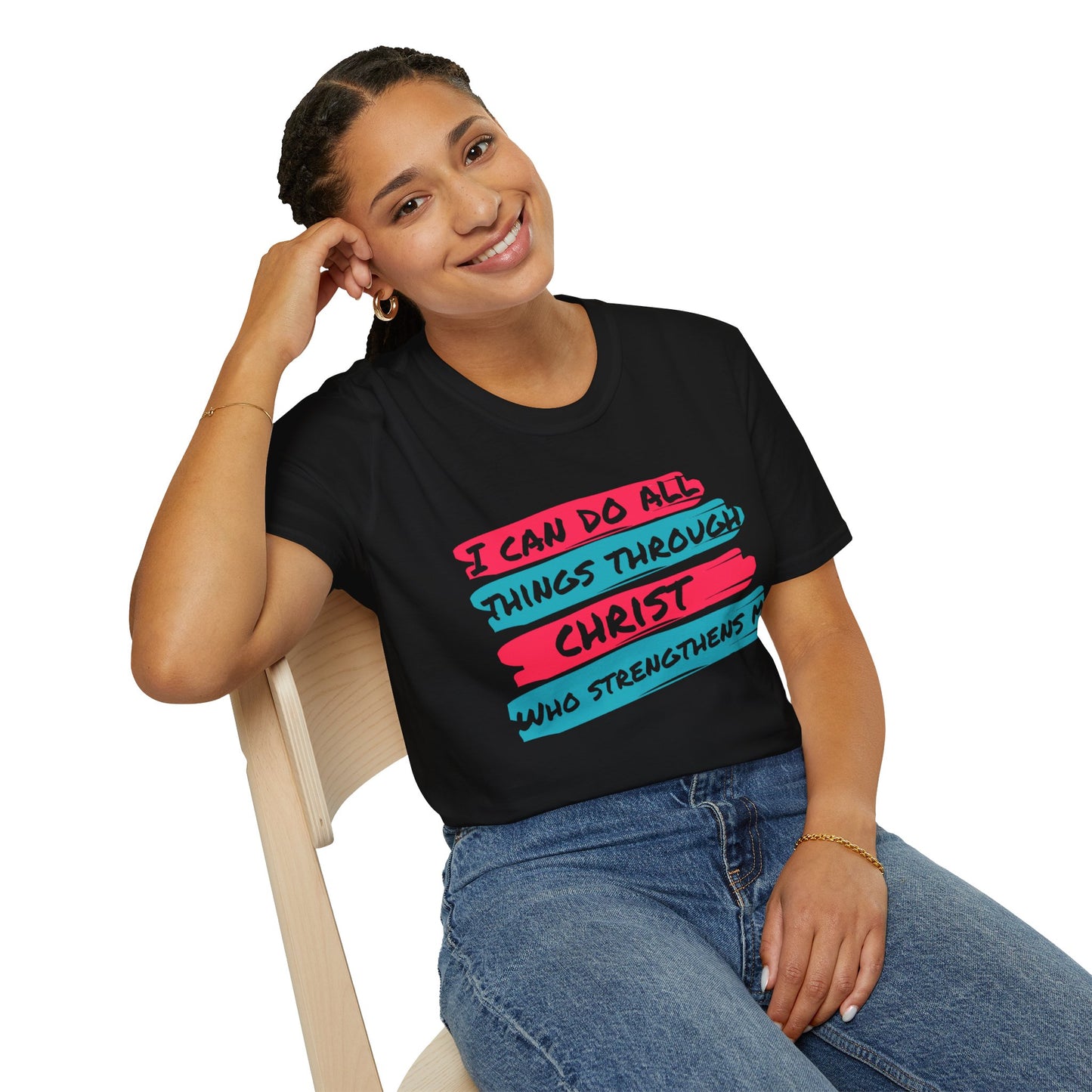 Unisex Softstyle T-Shirt - All things through Christ