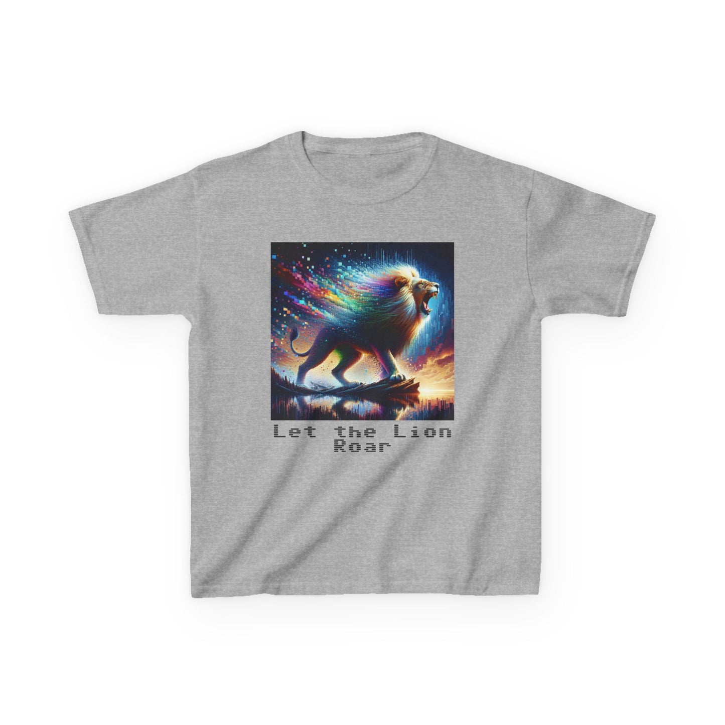 Kids Heavy Cotton™ Tee - Let the lion roar