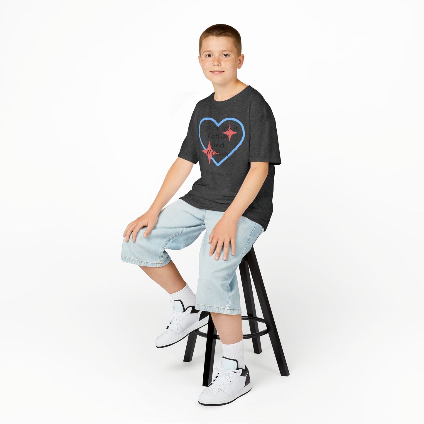 Kids Heavy Cotton™ Tee - Ephesians 6:2