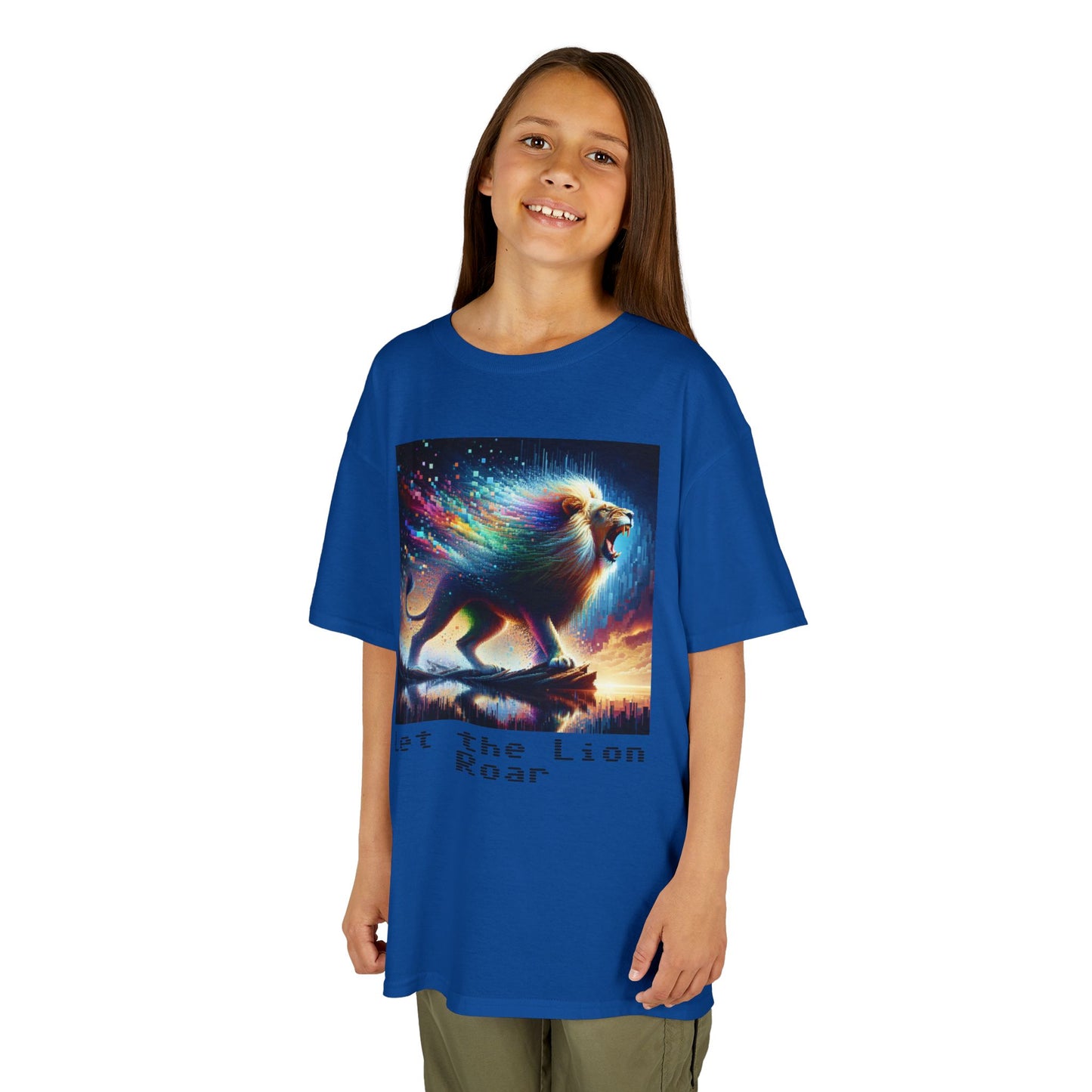 Kids Heavy Cotton™ Tee - Let the lion roar