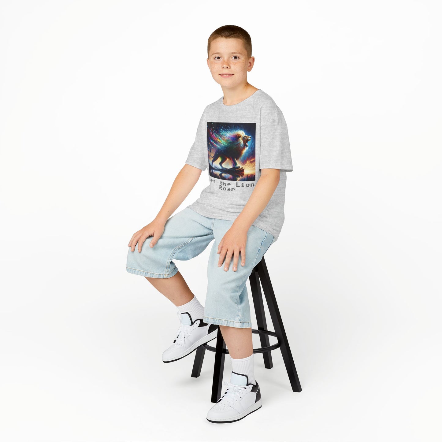 Kids Heavy Cotton™ Tee - Let the lion roar
