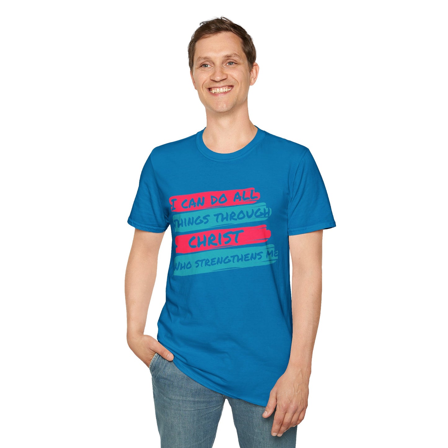 Unisex Softstyle T-Shirt - All things through Christ
